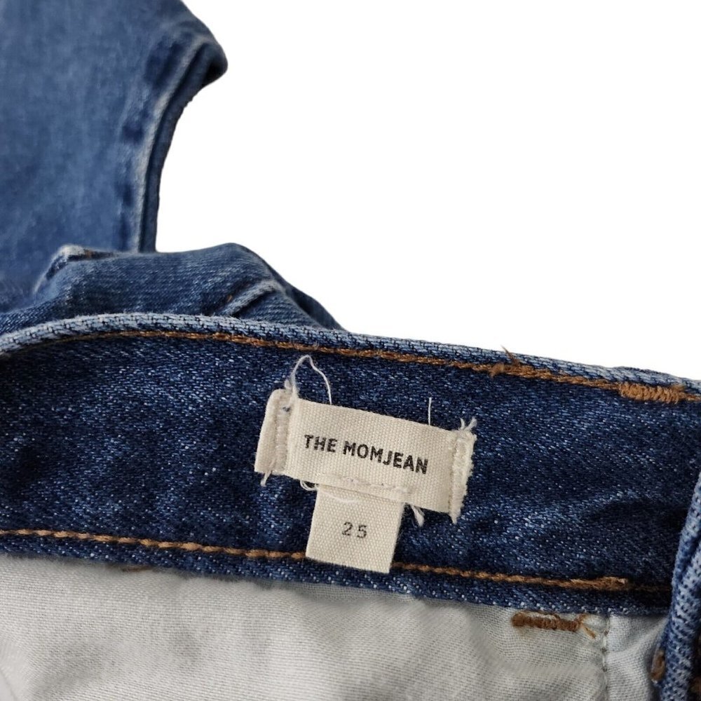 Madewell Mom Jeans 25 Womens Blue High Rise Medium Wash Denim AA585 - Picture 10 of 15